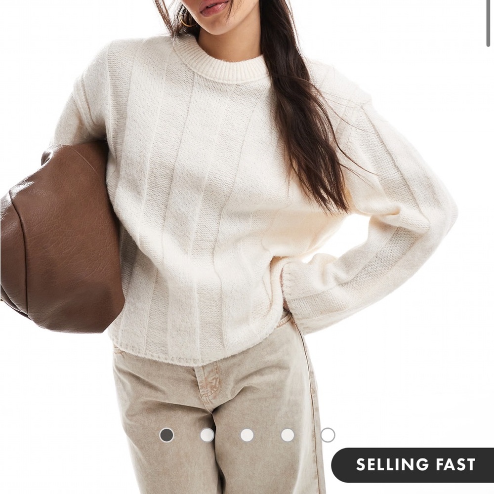 ASOS white crew neck sweater